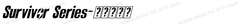 Survivor Series字体转换